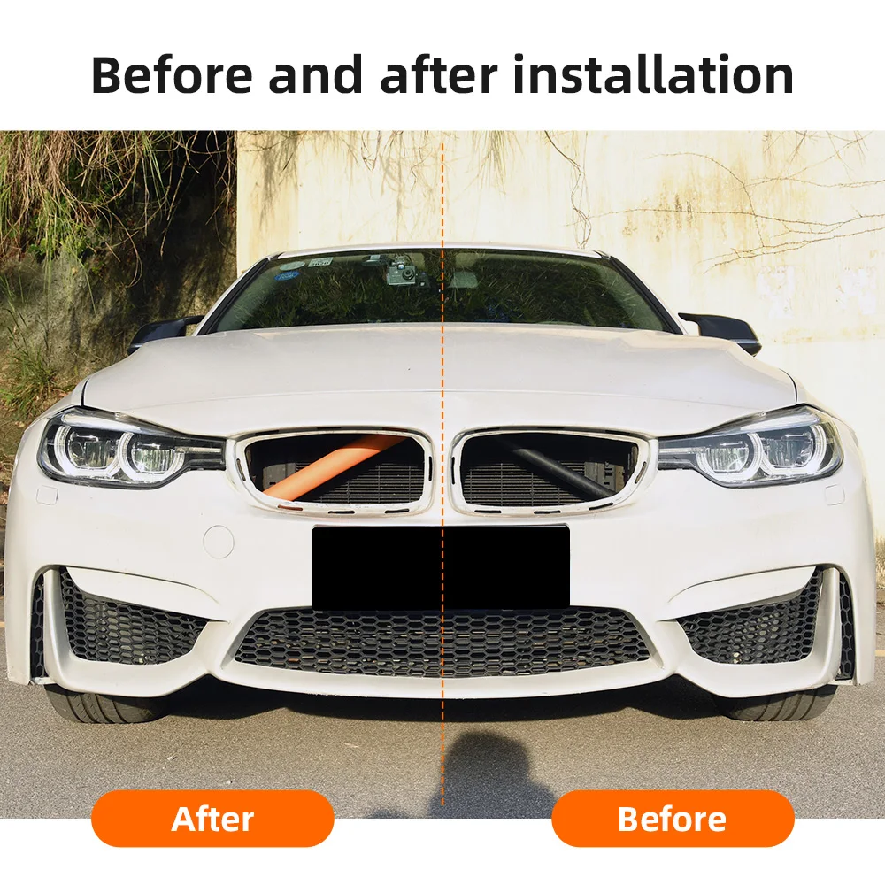 M Sport Style Front Grille Trim StripS Cover Frame Stickers For BMW F20 F21 F22 F23 F30 F31 F32 F33 F44 F45 F46 G11 G12 G20 G21