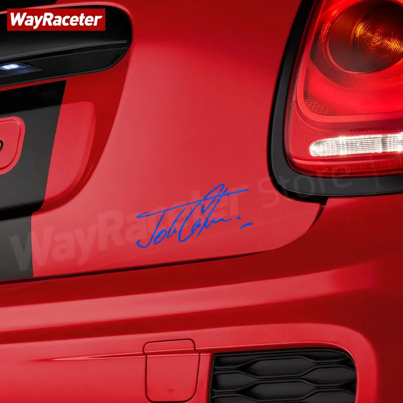 Interior 2 Dashboard Pcs John Cooper Signature Sticker Vinyl Decal For MINI JCW R56 R57 F55 F56 F57 R50 R53 R60 F60 F54 R55 R58 smile