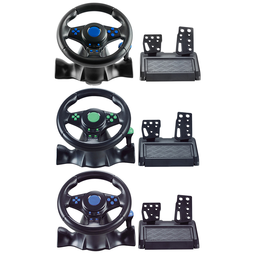 Racing Steering Wheel Dual Clutch Launch Control Computer USB Car Steering-Wheel for Switch/xbox One/360/PS4/PS2/PS3/PC