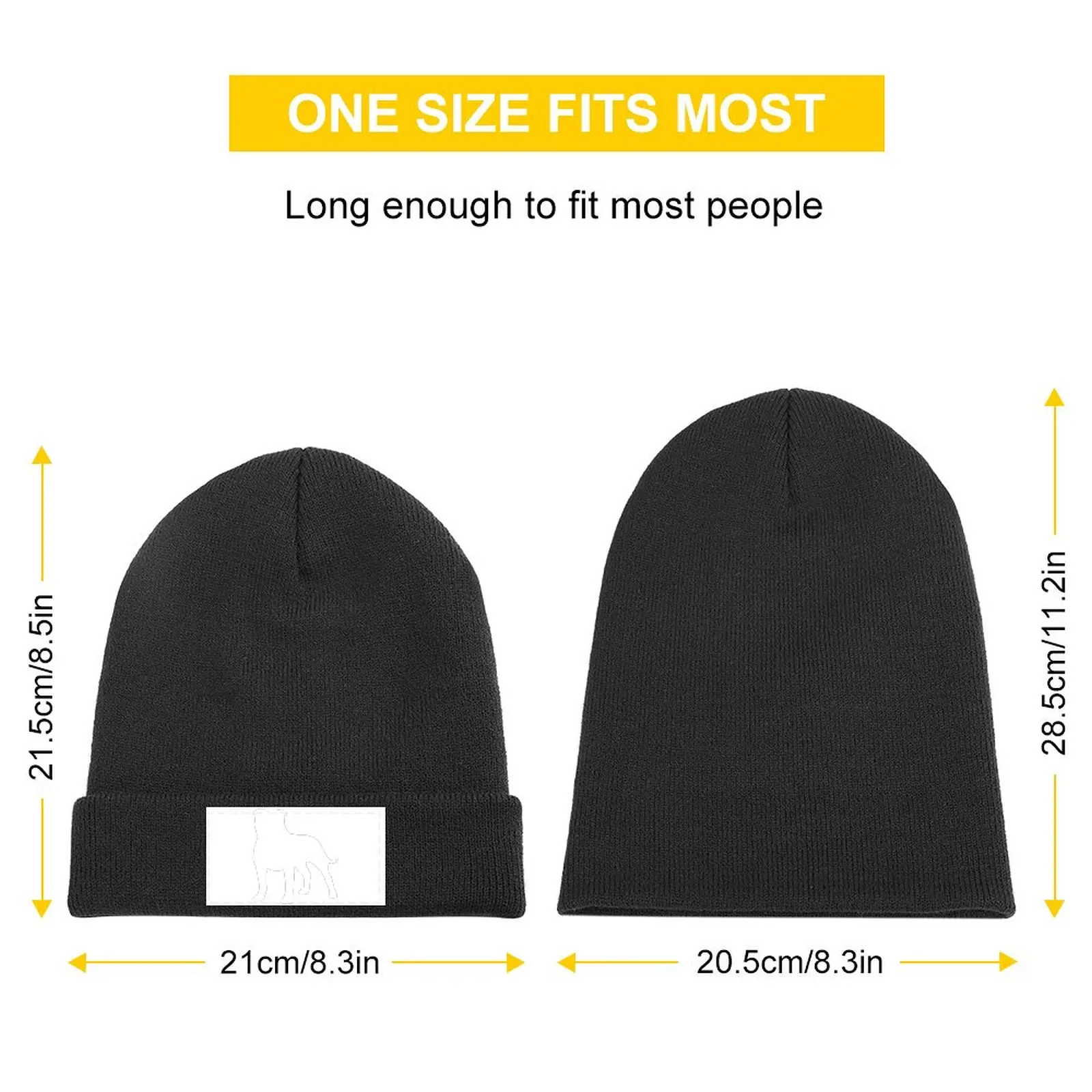 Staffordshire Bull Terrier Silhouette(s) Knitted Hat Sunhat Hats Hat Man Women's