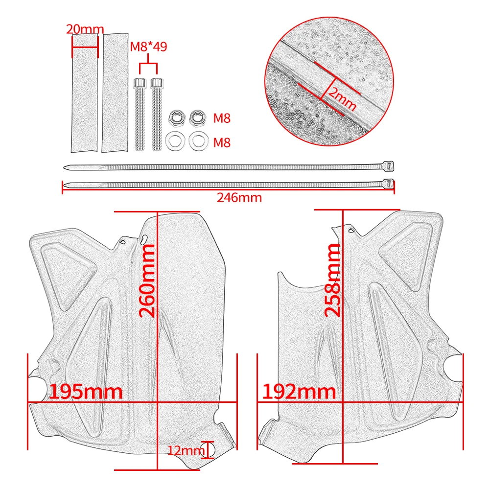 Motorcycle Accessories Rear Passenger Foot Mud Splash Guard Cover Footpegs Pedal For BMW R1200RT LC 2014-2020 2018 2019 R1200 RT