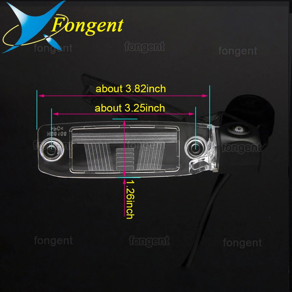 for Hyundai Kia Sportage R Carens Borrego Sorento Opirus Mohave K3 Ceed Car Car Rear View Camera Bracket License Plate Lights smile