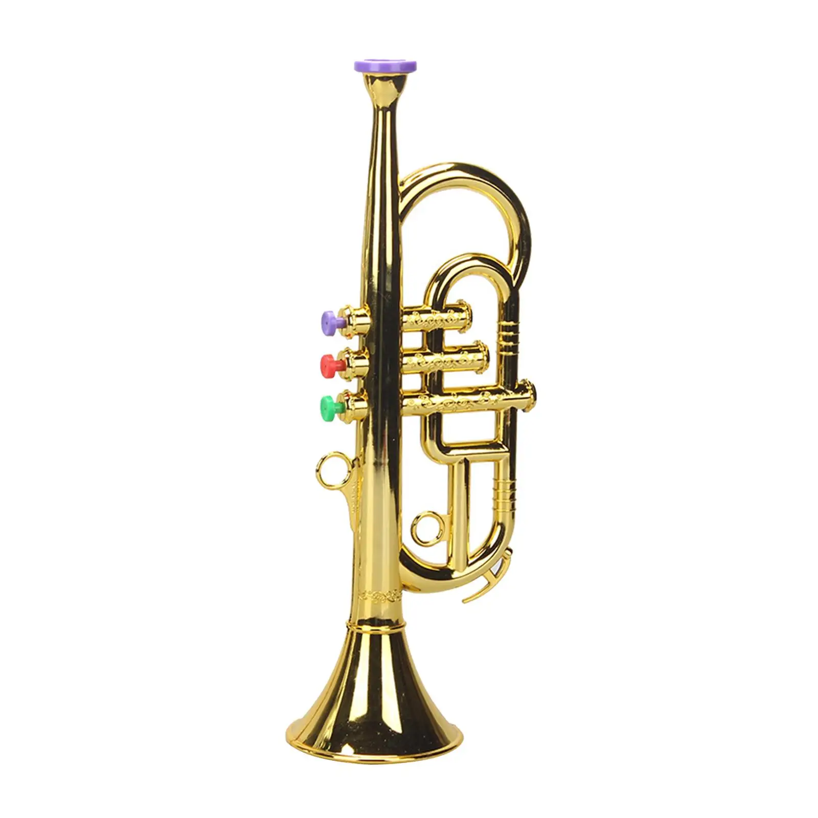 Deluxe Trumpet Wind Instrument with 3 Colored Party Favor