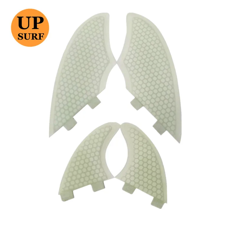 fins Surf Double Tabs quad Twin Fins and GX 4 fins set quilhas Double Tabs Fiberglass Honeycomb quad Double Tabs fin 4 smile