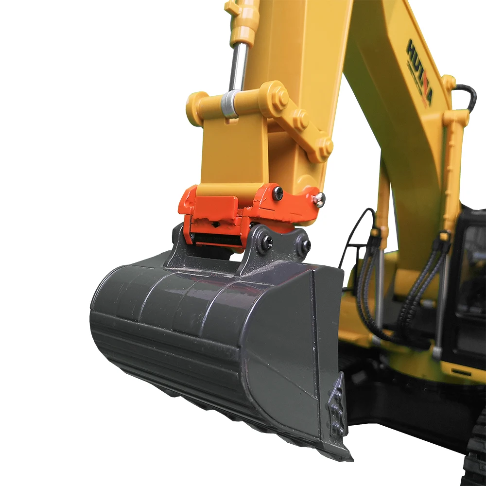Huina Excavator Quick Hitch Connector Bucket Changer Full Metal For 1550 1580 1592 1/14 RC Excavator Metal Bucket Parts