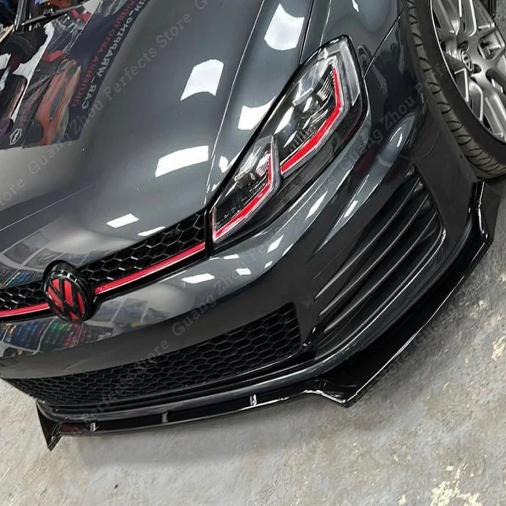 Car Front Lip Bumper Side Splitter Canrds Custom Body Kit For VW Golf 7 7.5 MK7 7.5 GTI GTD R R-LINE 2012-2020 Body Kits Tuning