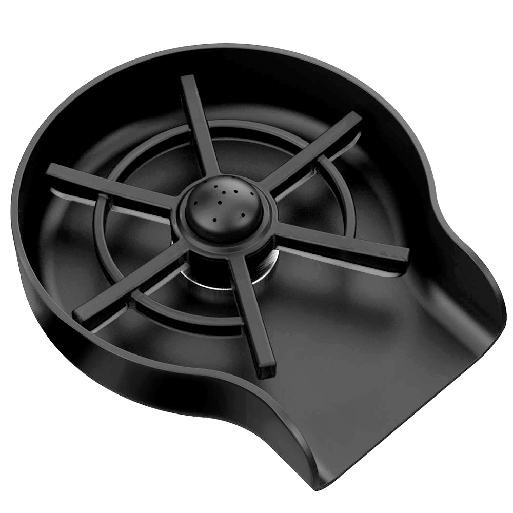 New style cup washer home cup cleaning cup washing machine bar cup washer stainless steel cup washer 6 leaves black