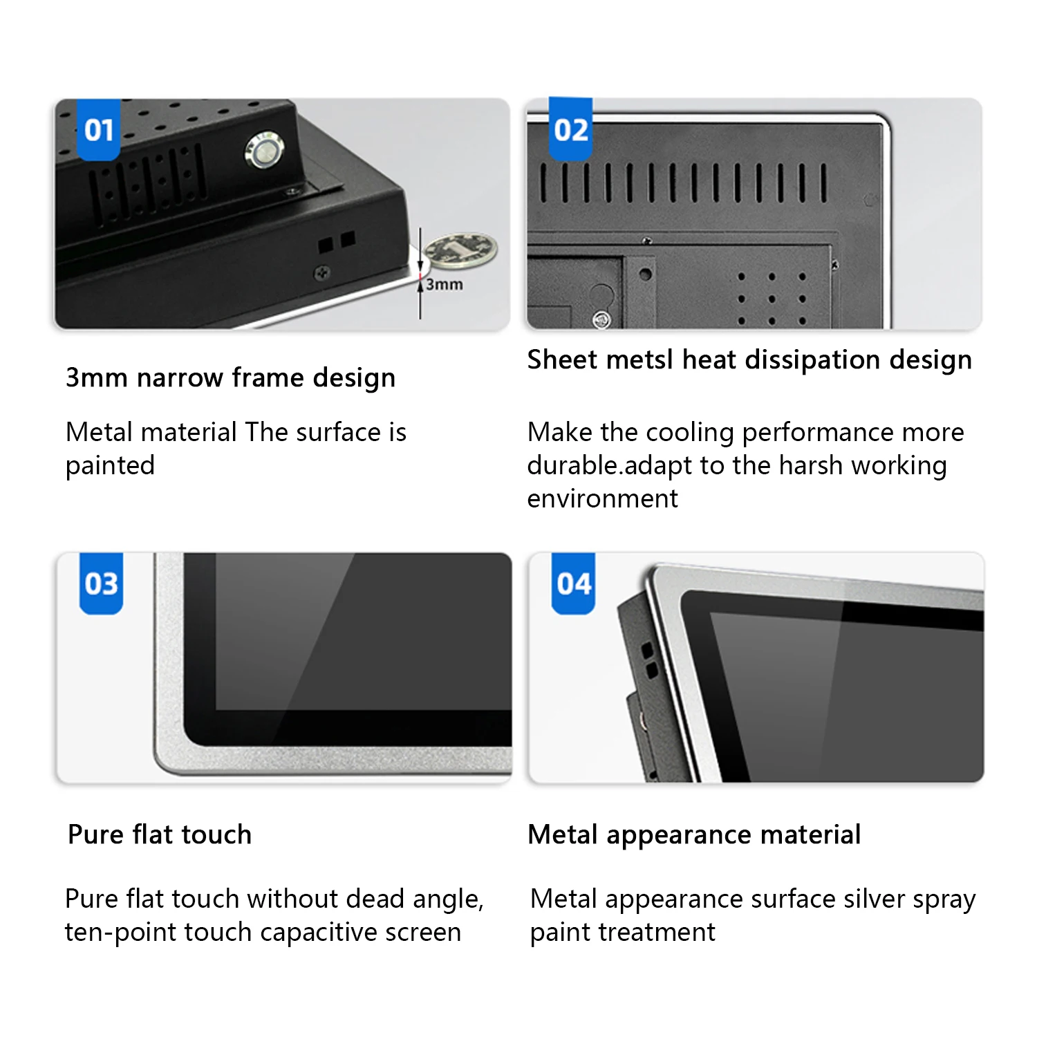 15.6 13.3 18.5 Inch Mini Tablet PC Industrial All-in-One Panel computer Capacitive Touch Screen Built-in WiFi Core i5-7200U