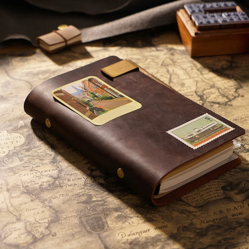 Notebook Loose-Leaf Binder Leather Journal Notepad With Zipper ddmysmile Binder Bags Card Pockets A5/A6/A7 Budget Planner Dropshipping Smile