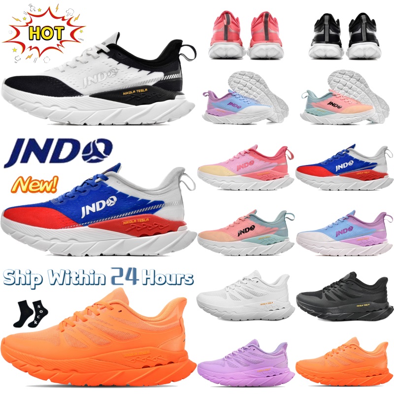 JNDO Whale Fly Running Shoes black white Red Blue Lilac Coral Pink Yellow orange sports shoes mens low designer sneakers womens platform Breathable tr