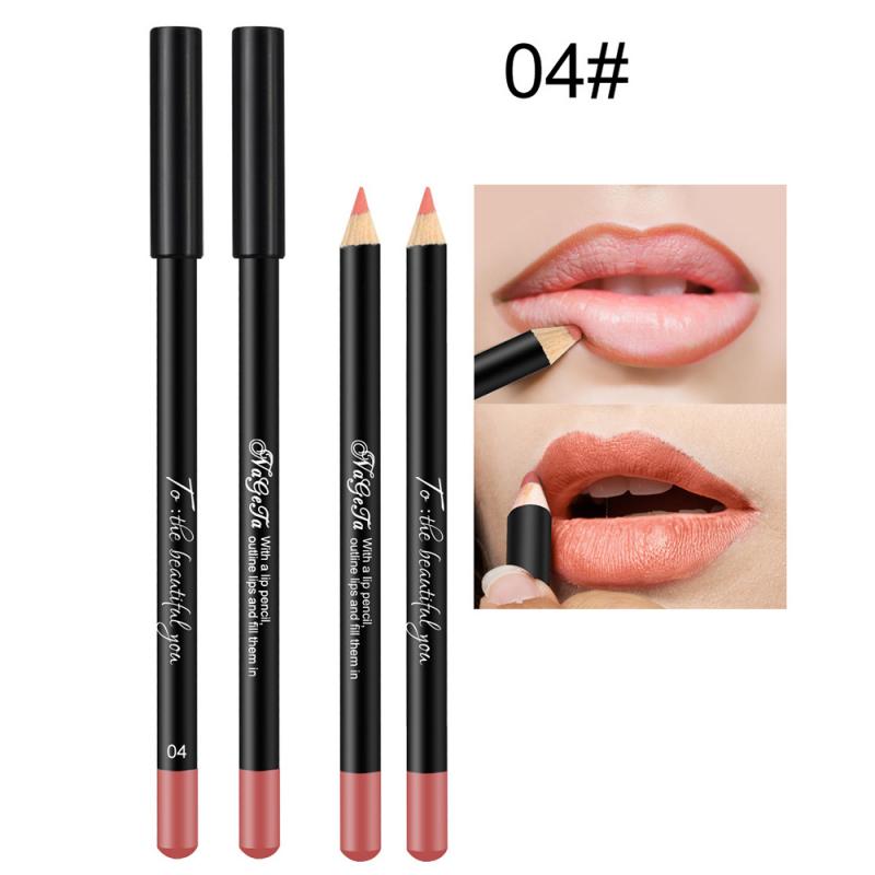 f fad Color Matte Lipstick Pencil Long Lasting Lip Liner Veet Lips Makeup Cosmetic Maquille Women Beauty Make Up Can Be Cut s
