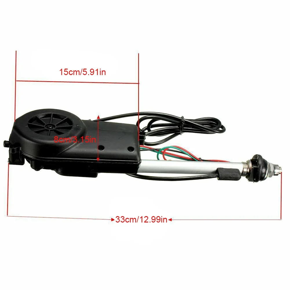 12V AM FM Adapter Car Audio Electric Antenna Automatic Wire Telescopic Exterior Vehicle Accessories For Car Radio Audio Accessor