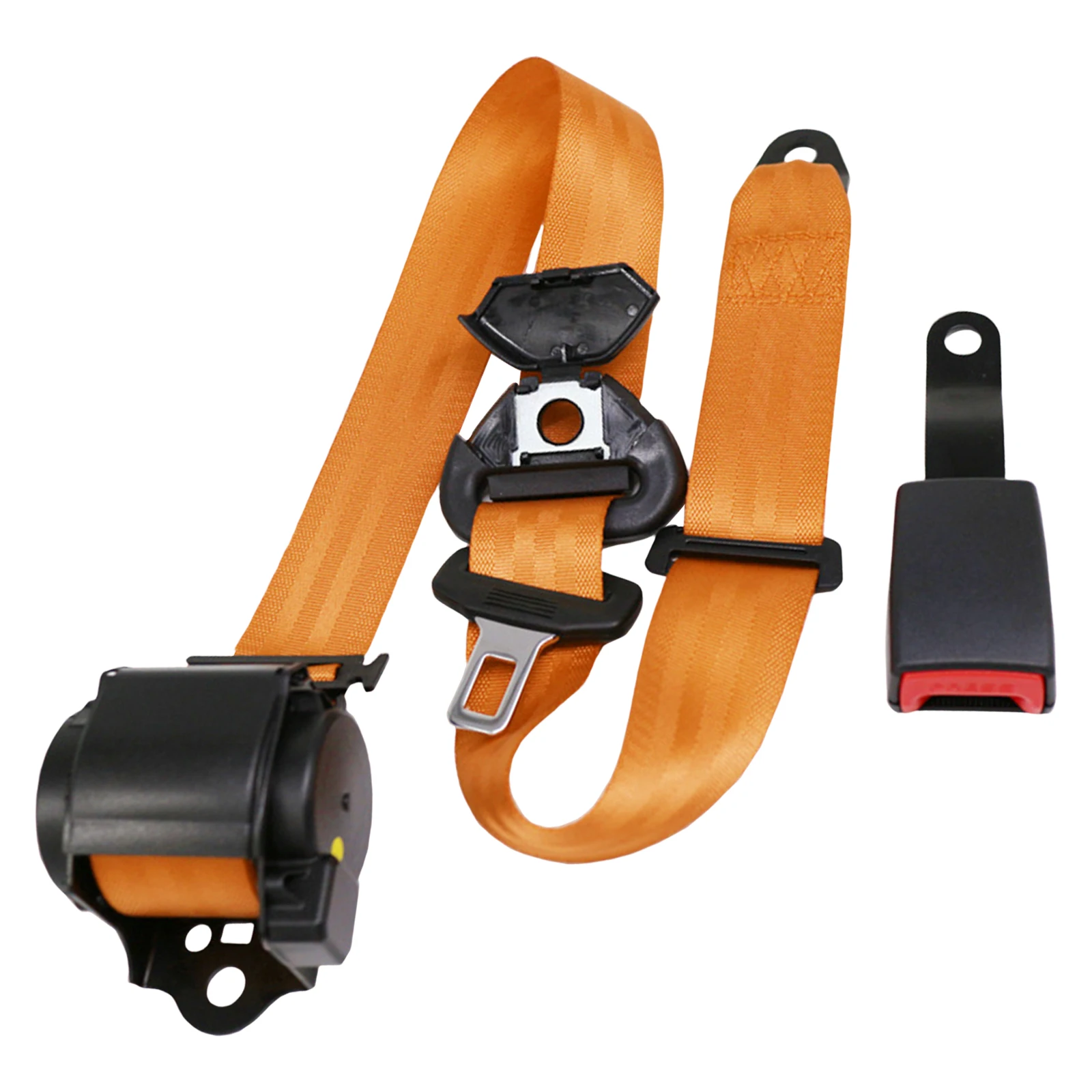 Seat 3 Point Car Belt Automatic Retractable Seat ddmysmile Belt For Go Kart Buses Black Red Safety Adjustable Seatbelts Accessories Smile