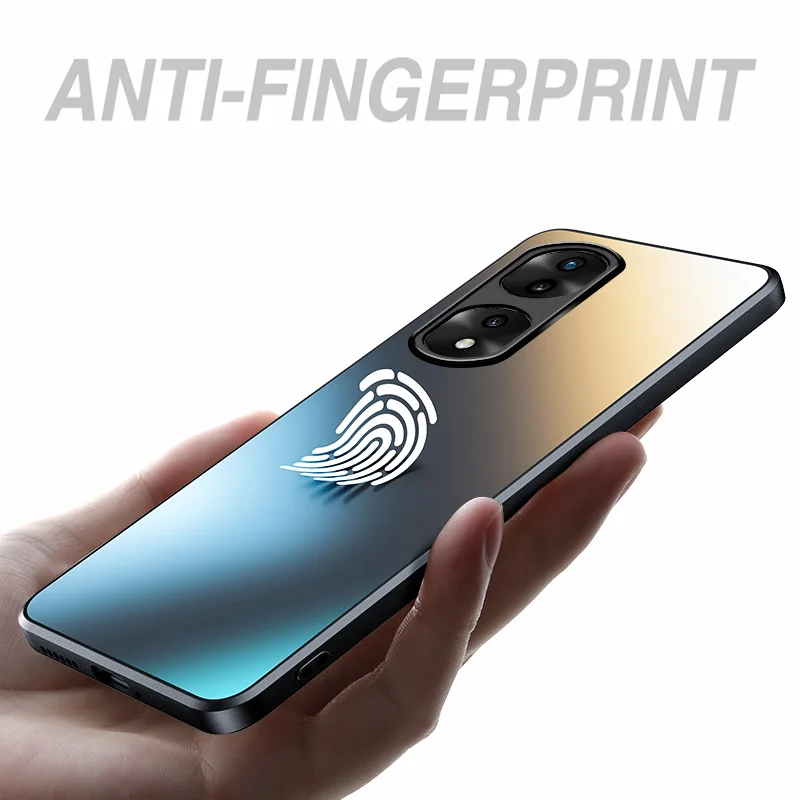 Glitter Slim AG Shockproof Silicone Hard Case For ddmysmile Huawei Honor 50 SE 70 90 Pro Matte Frosted Protective Case Smile