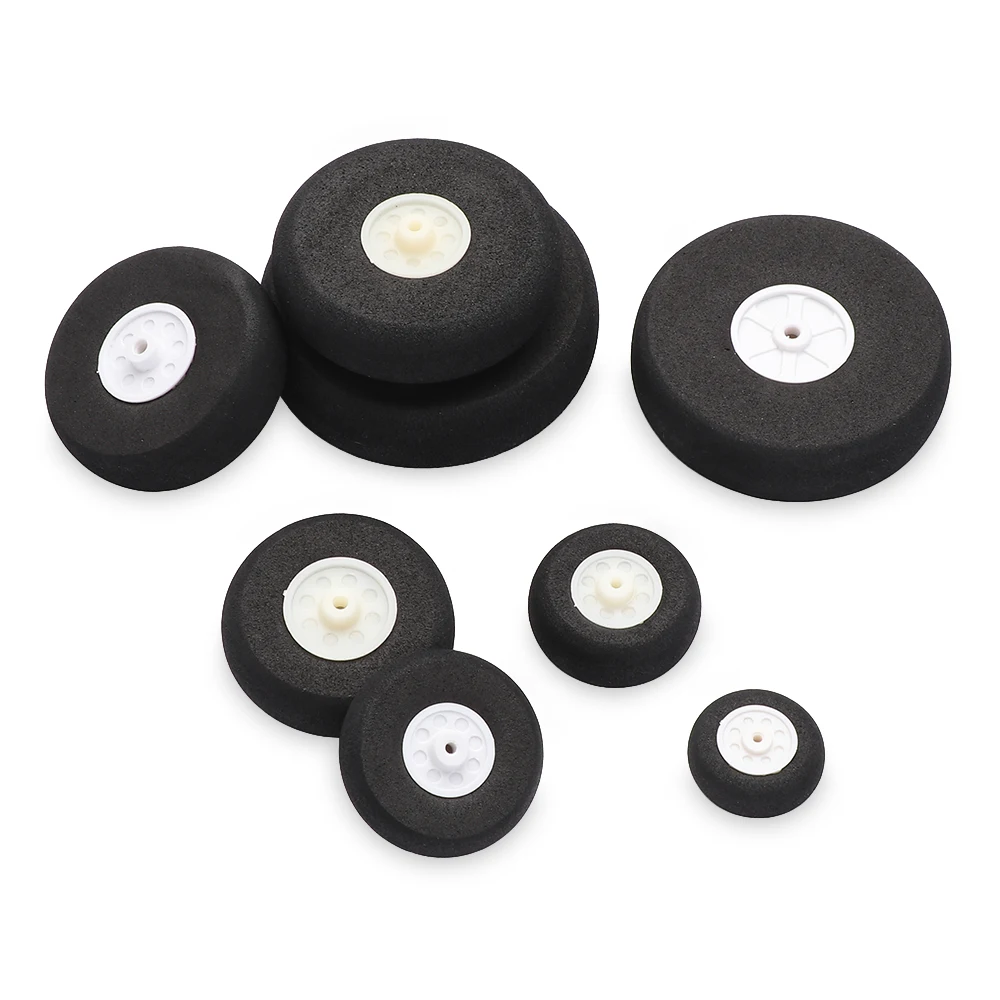 Parts Toy Kids Plane RC Airplane Replacement Tail Wheels 1" - 3"Inch EVA Sponge Wheel Hub Accessories DIY Aircraft Spare Parts smile 1"