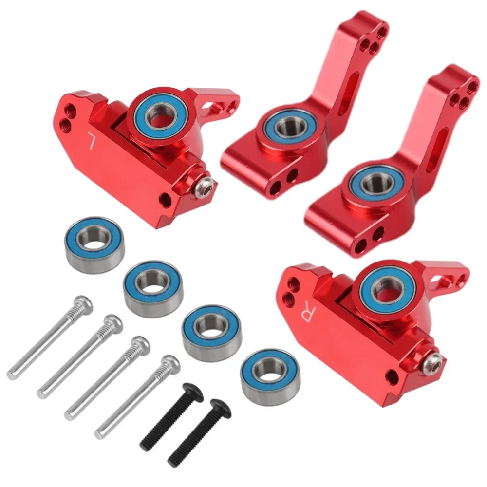 Metal Front Caster Block Steering Blocks Rear Stub Axle Carriers for 1/10 Traxxas Slash 2WD VXL Rustler Stampede Bandit RC Car