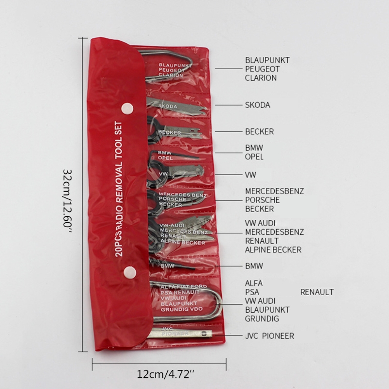 20x Automobile Accessories Car Speaker Disassembly Tool Set for Car Inner Panel e98b4 5