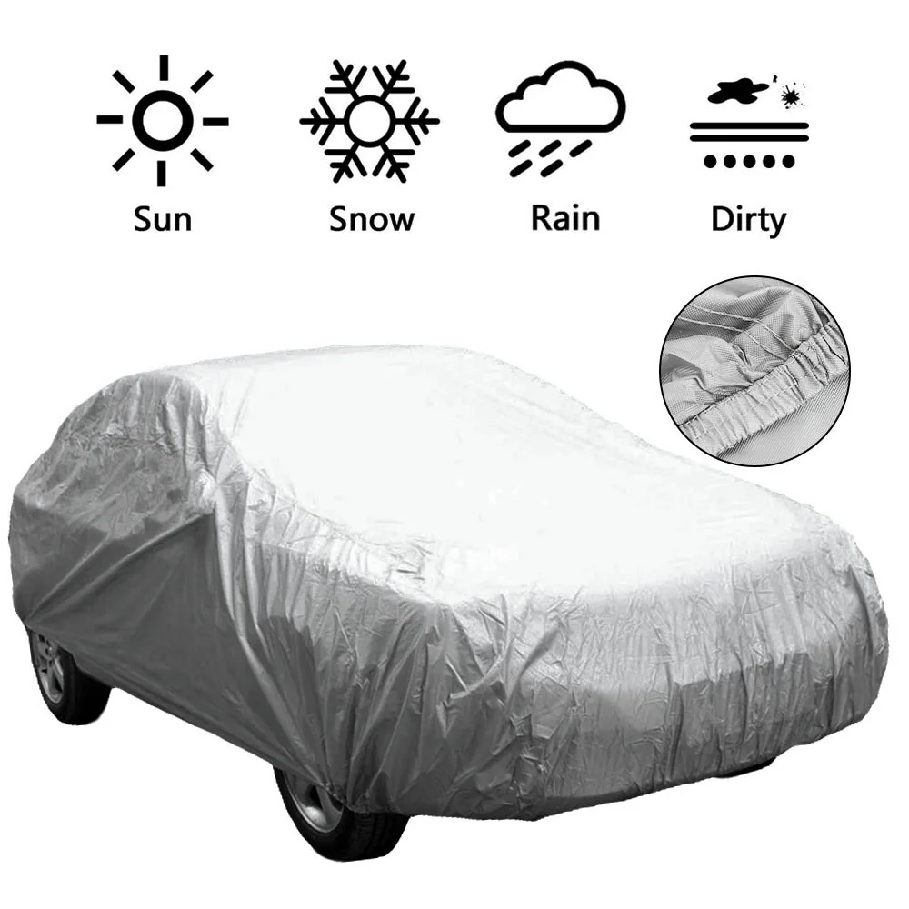 Car Cover Waterproof M Snowproof and UV Proof Universal Easy to Wash for Outdoor Indoor Breathable Auto Cover for Autumn Winter smile
