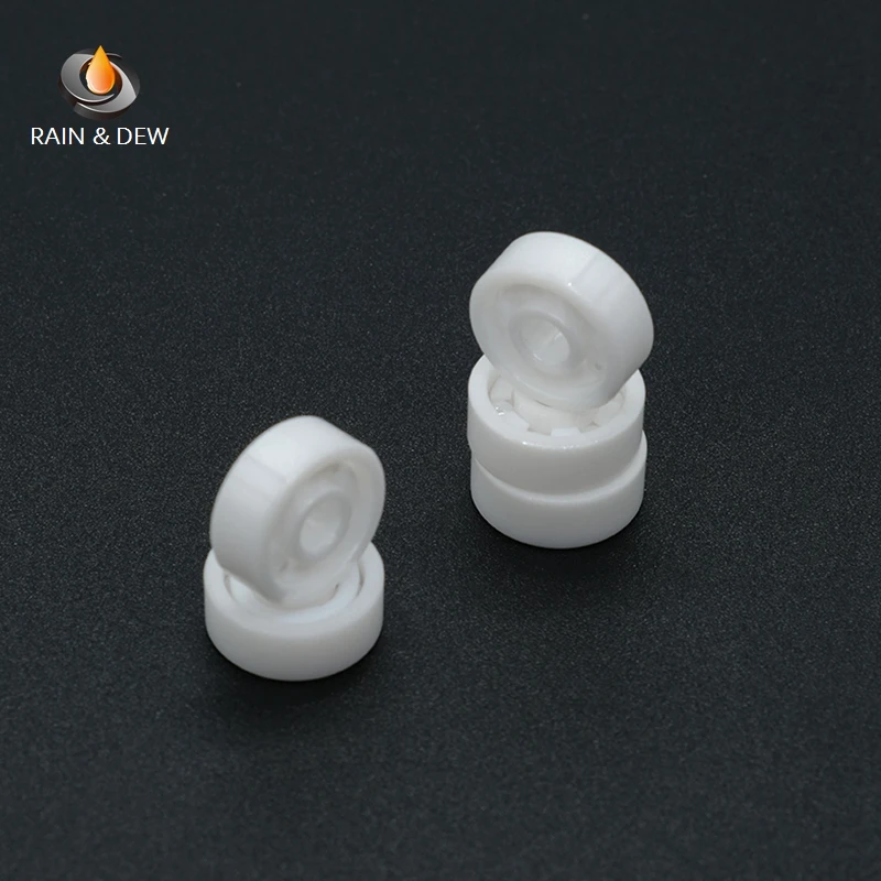 1Pcs Zirconia Ceramic Bearing ABEC-9 3x10x4 5x11x4 3x8x4 5x10x4 4x9x4 3x6x2.5 4x7x2.5 5x8x2.5 5x9x3 4x10x4 6x10x3 7x11x3 6x12x4