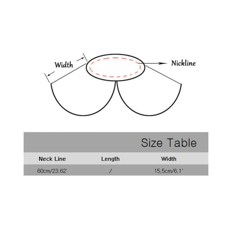 Ruffle Vintage Detachable Gothic Fake Collar Victorian ddmysmile Shrug Shawl Smile