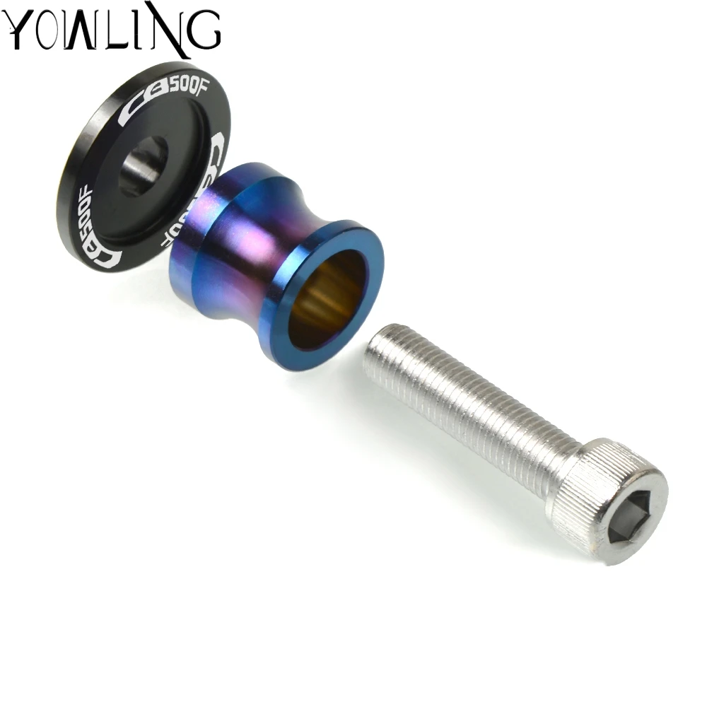 8MM Motorcycle Accessories stands screws Swin garm Swingarm Spools slider For HONDA CB500F CB 500F 2013 2014 2015 2016 2017 2018