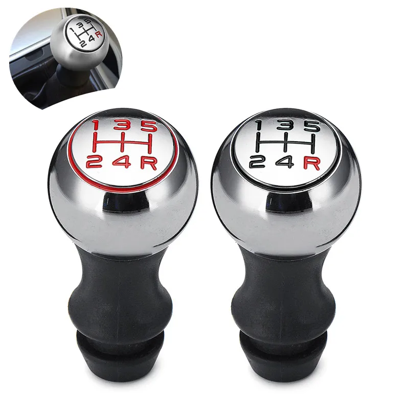 Shift Gear Car MT Knob Lever Shifter Handle Stick 5 Speed For Peugeot 207 307 106 206 306 406 107 407 301 308 2008 3008 C2 C3 C4 smile