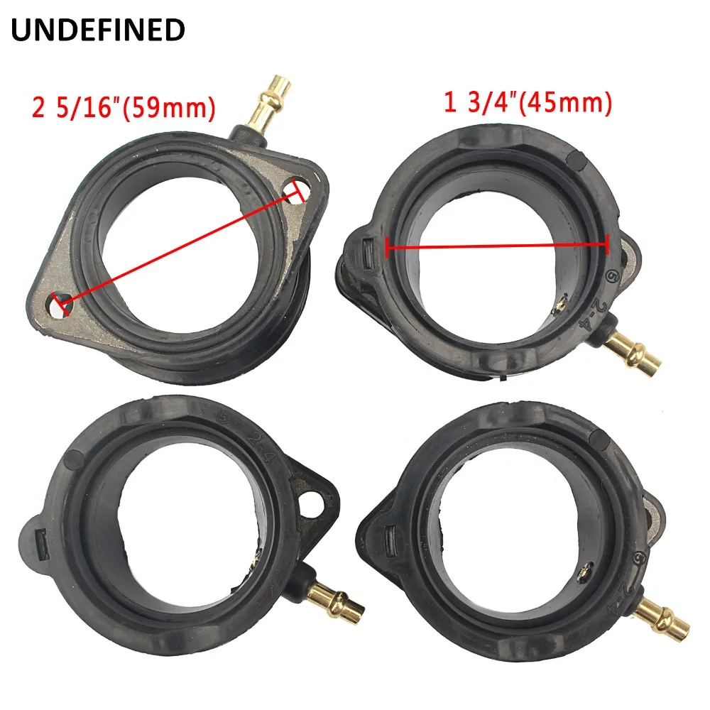 UNDEFINED For Kawasaki Ninja ZX1100C ZX1100D ZX1200C ZZR1200 Rubber Motorcycle Carburetor Intake Manifold Joint Boot Sets Moto