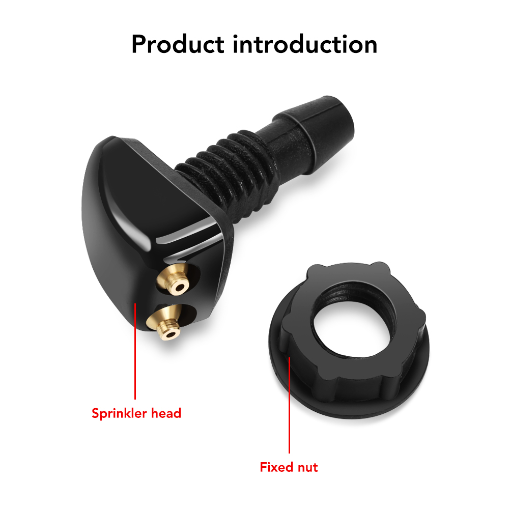 2x Universal Car Front Windshield new Washer Wiper Nozzle for Renault Duster Clio DACIA 3 Twingo Logan 2025 Sandero Modus