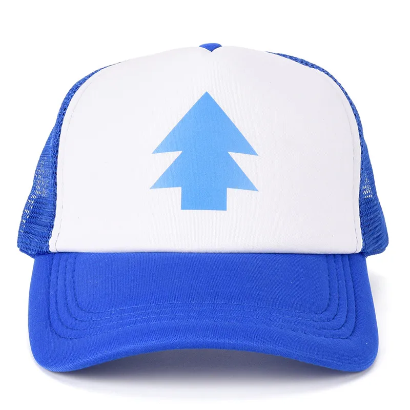 Women Pine 1PCS Men Tree Dipper Gravity Fall Mesh Hat Adjustable Trucker Baseball Cap smile