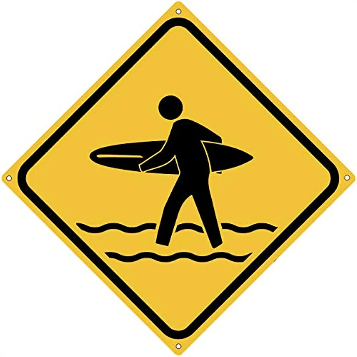 Metal Crossing Classics Surfer Tin Sign Road Sign Beach Home Bar Surf's Up Decor Art Wall Plaque Poster Novelty Funny Gift smile