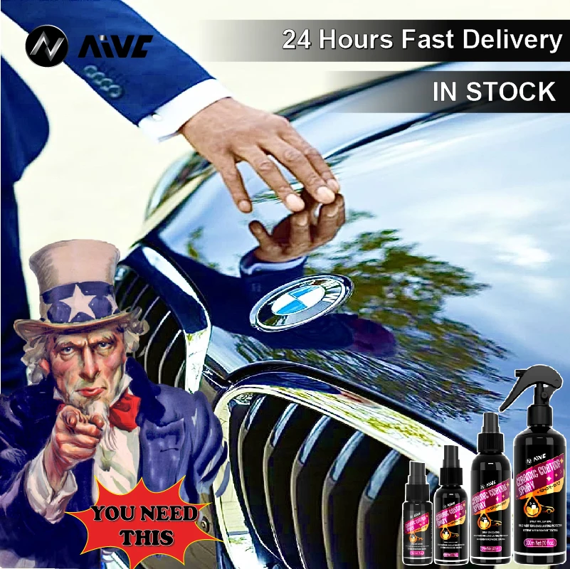 Ceramic Car Coating AIVC Multipurpose Repellent Stainproof Spray Car Scratch Repair Car Polish Nanos Crystal Coatings Paint care