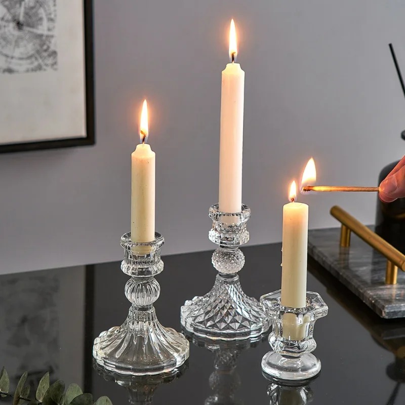 Candlestick Holders Table Centerpiece Glass Candle Holder Wedding Centerpieces Tables H260310
