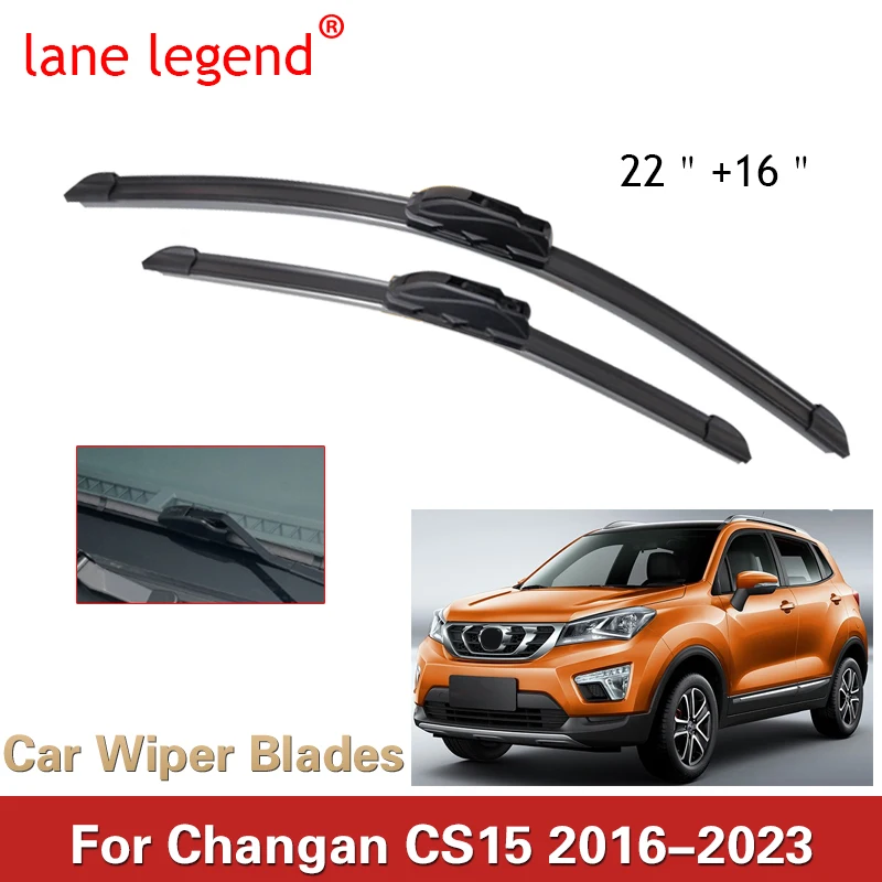 For Car Wiper Blades Changan CS15 SUV 2016-2022 2023 Car Accessories Front Windscreen Wiper Blade Brushes Cutter Goods smile