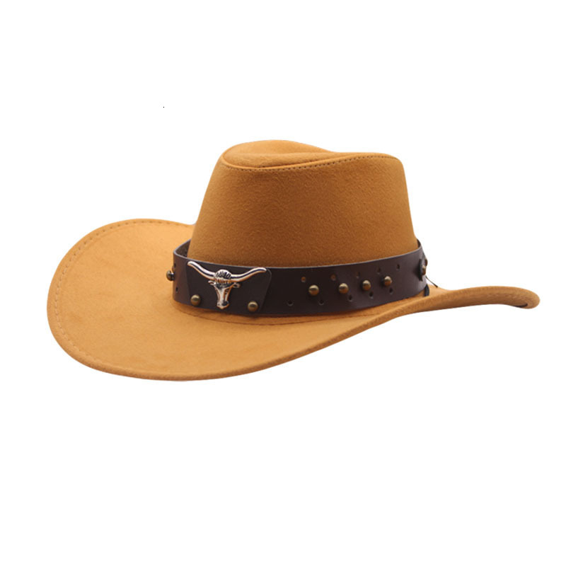 Wide Brim Hats Bucket 2 Size Women Men Hollow Western Cowboy Hat With Tauren Belt Winter Autumn Jazz Outback Toca Sombrero Cap 5658CM 230504