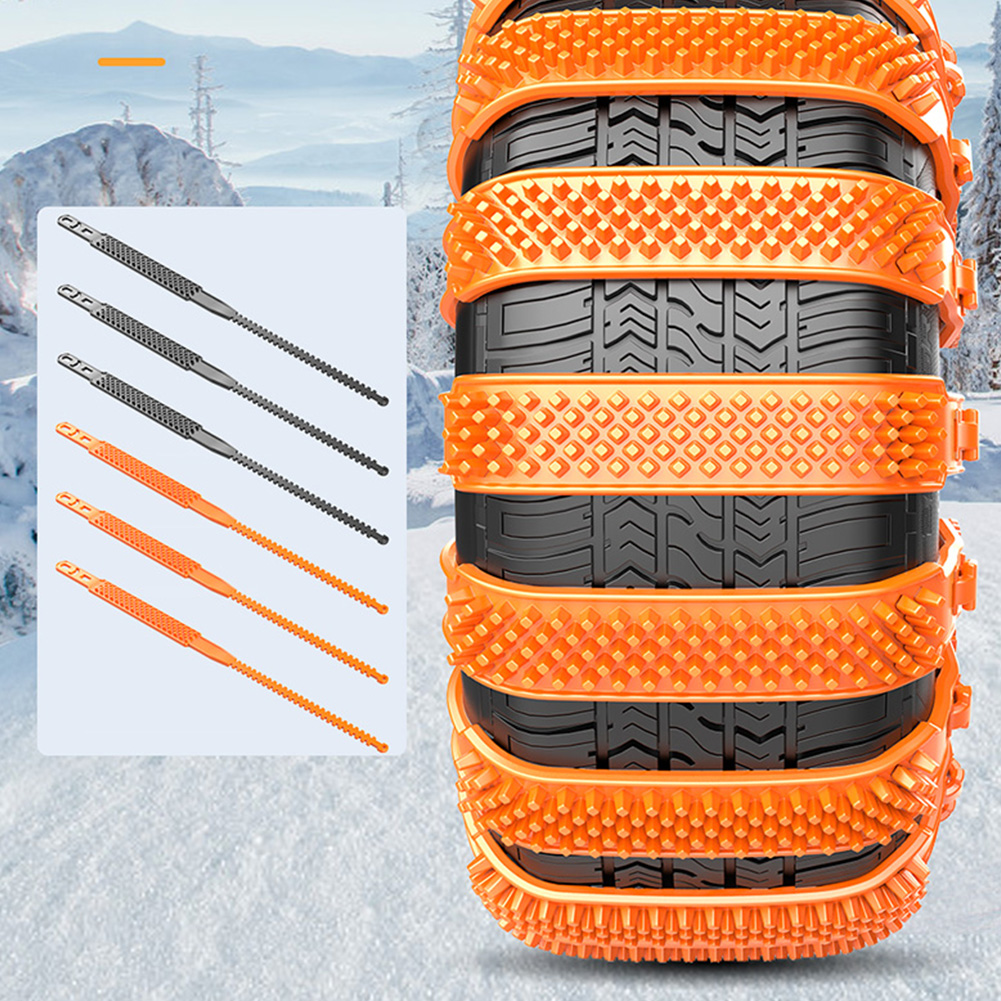 2/4/6Pcs Car Wheels Chains Wheel Tyre Cable Belt Winter Outdoor Emergency Snow Tire Anti-skid Chain