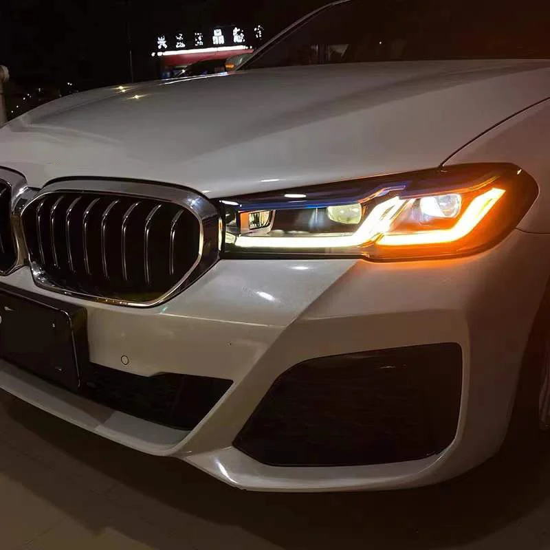 Car Accessorie Lights for BMW G30 LED Headlight Projector Lens 2017-2021 5 Series 530i 525i M5 G38 Headlamp Front DRL Signal