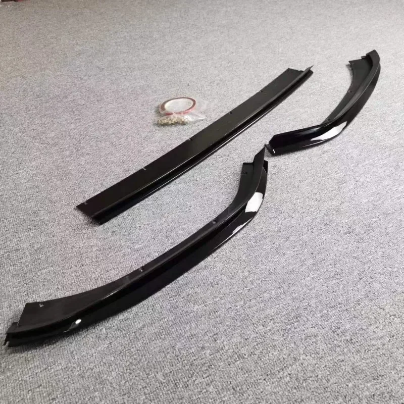TCR Front Bumper Lip Spoiler Splitter For VW Golf 7.5 Golf MK 7.5 GTI 2017-2020 Car Front Bumper Spoiler Cover Guard Body Kit