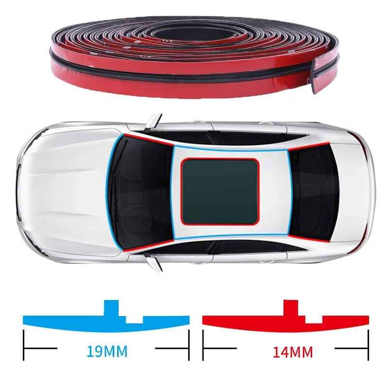 Rubber automobile new edge T-shaped sealing 2025 strip Roof windshield protector waterproof strip Window seal rainproof accessories