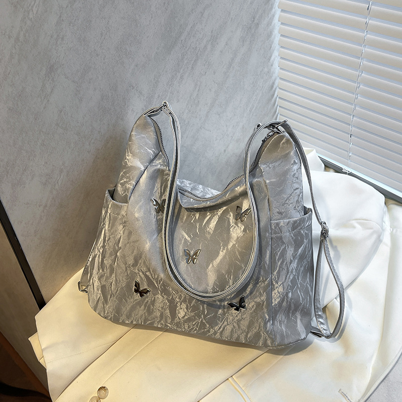 2024 new and fashionable tote large capacity crossbody bag, summer niche minimalist hand-held shoulder bag free shipping