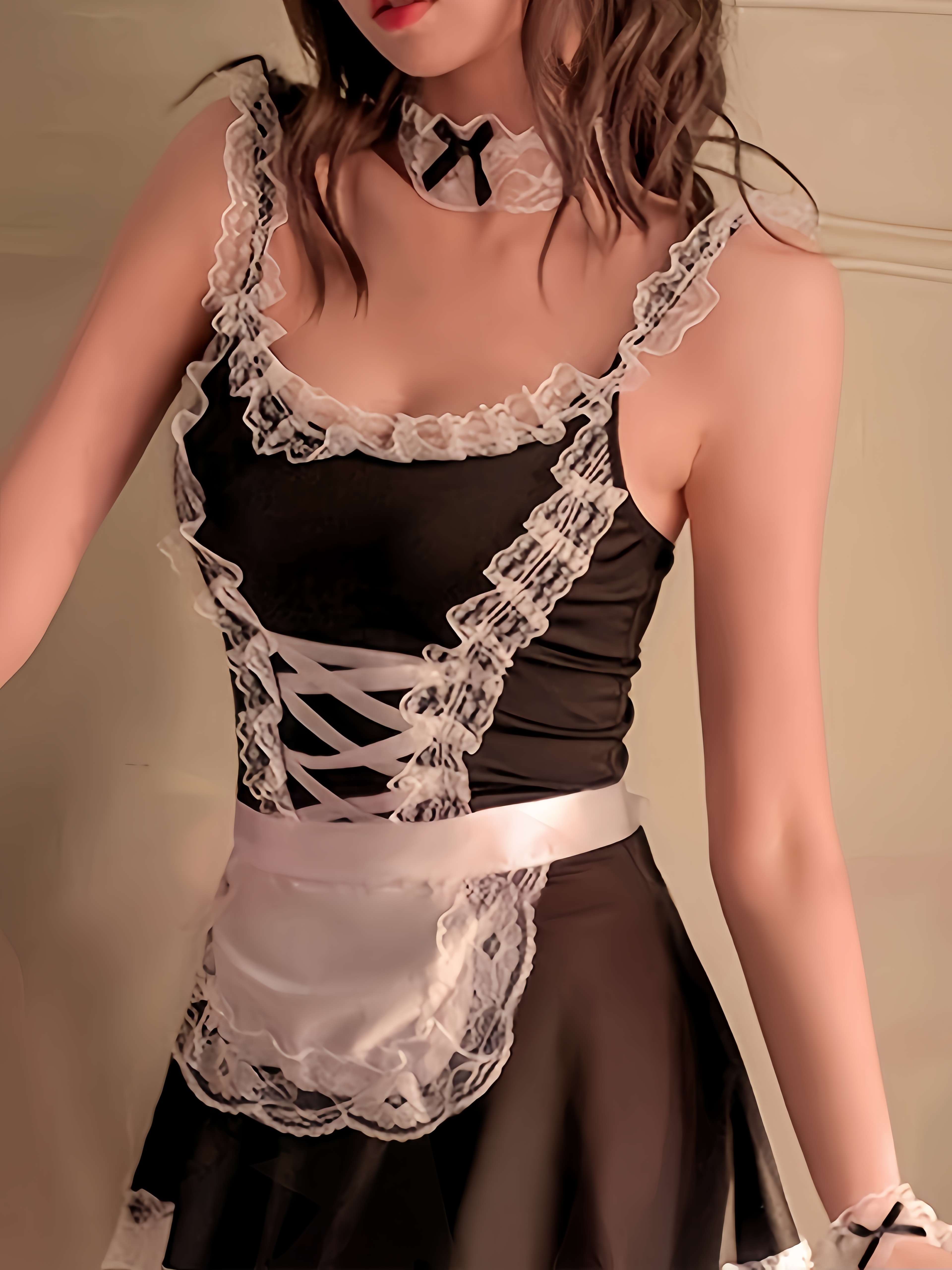 Sexy erotic lingerie see-through temptation pajamas see-through teasing suit passion uniform sex clothes maid hot
