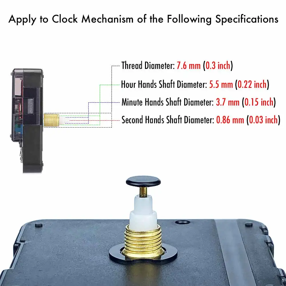 MCDFL Metal Second Hands Cap Timepieces Arms Mantle Clocks Pin Table Head Wall Tap Floor Cover Hardware Nut All for DIY Watches