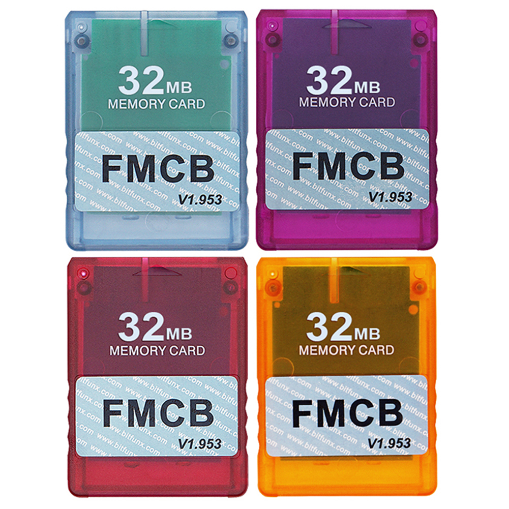 V1.953 Memory FMCB 8Mb/16Mb/32Mb/64Mb Card ddmysmile With OPL Memory Card Transparent Case Game Storage Card For Ddmysmile Playstation2 Game Console S