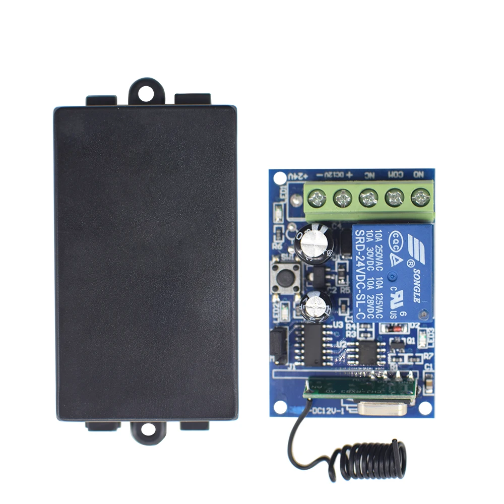 DEA Door CARDIN Garage Universal Module DC12V 24V 1CH Relay Switch Momentary Mode Lock Mode Switch Mode 433.92MHz Receiver smile