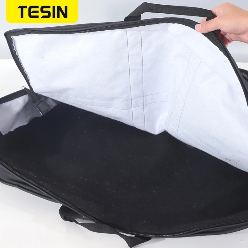 TESIN Hard Top Storage Bag For Ford Bronco 2021 2022 Car Trunk Storage Organizer Bag with Grab Handle Accessories Interoir Parts