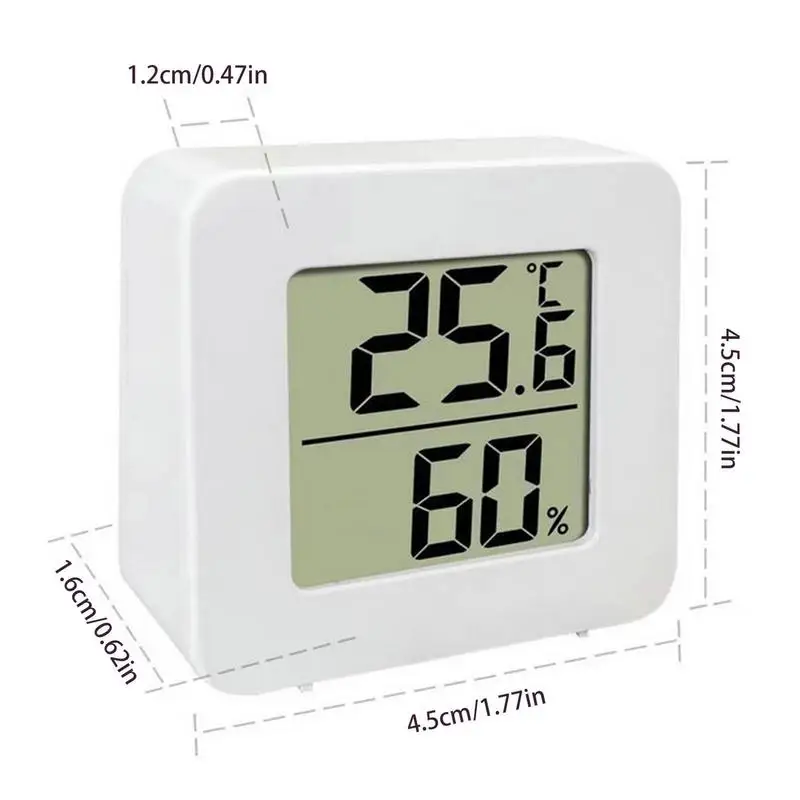 Thermometer LCD Digital Mini Temperature Indoor Room Hygrometer Gauge Sensor Humidity Meter Indoor Thermometer Temperature smile