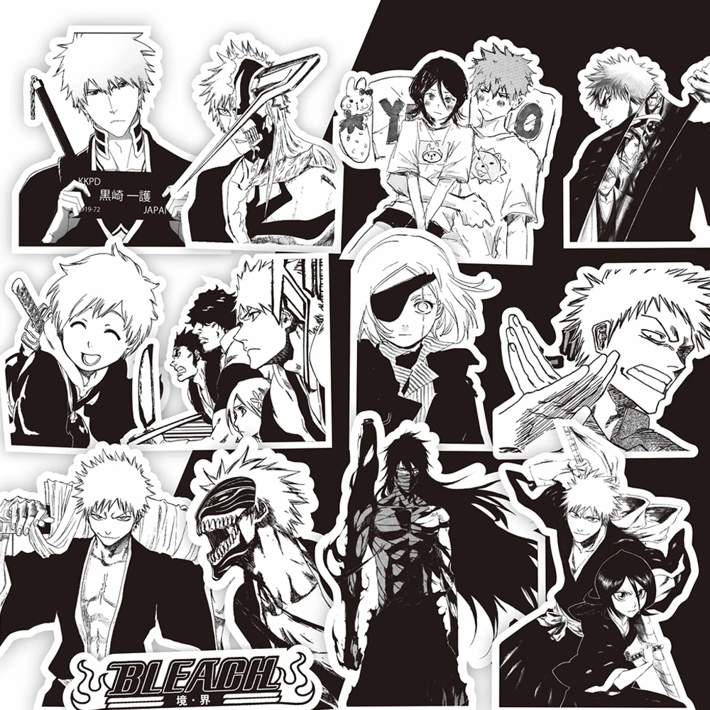 10/30/75PCS Fun Anime BLEACH Waterproof Graffiti new Sticker 2025 Laptop Computer Car Phone Case Carrying Case Guitar Waterproof Sticker