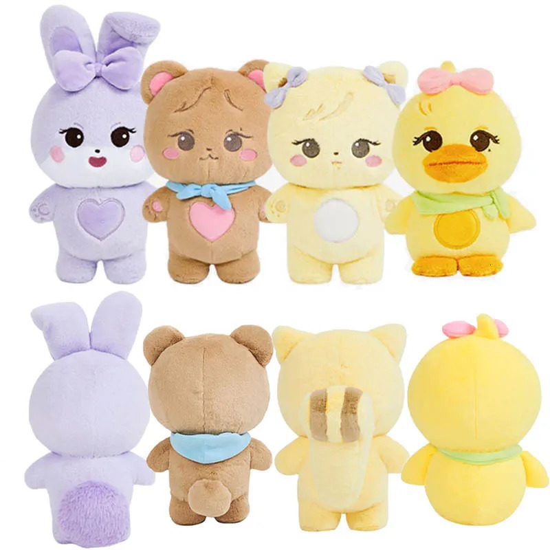 25/10cm Pink Plush Doll BORN PINK World Tour Official Plushies Jennie Lisa Rose Jisoo Kawaii Stuffed Animals Toys 241108