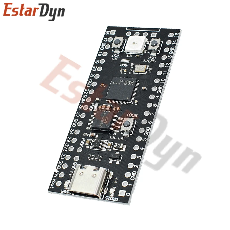Raspberry Pi Pico Board Micro TYPE-C RP2040 Dual-Core 264KB ARM Low-Power Microcomputers High-Performance Cortex-M0+ Processor