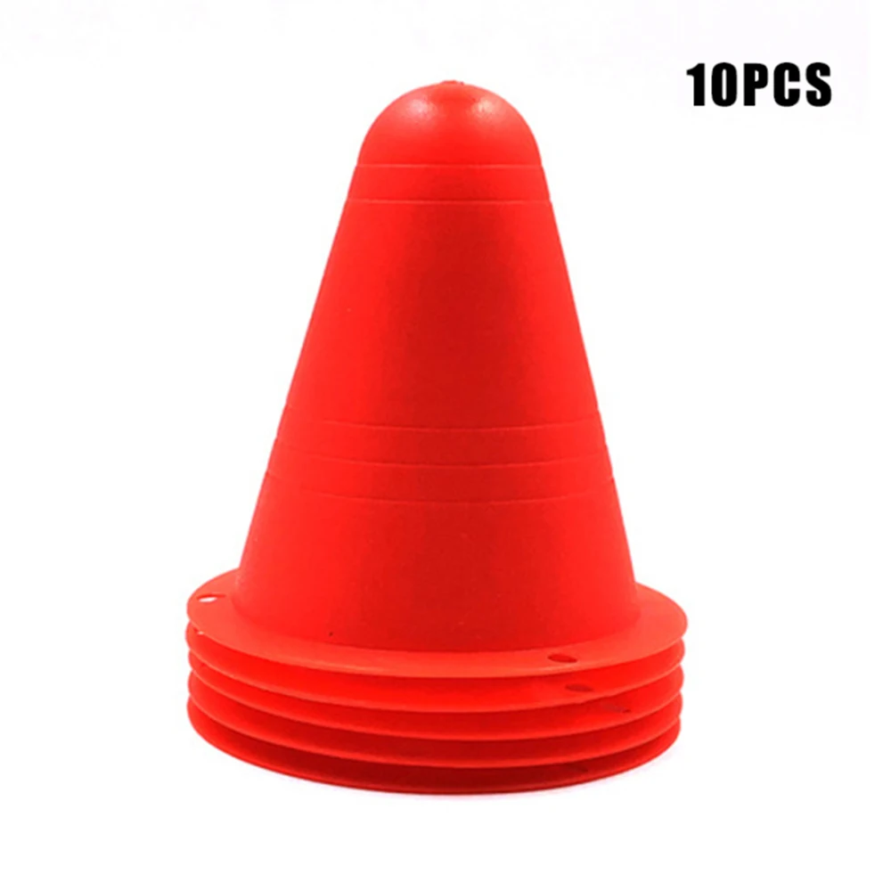 Maker Cones Agility 10pcs for Slalom Roller Skating Training Traffic Cone Sports smile