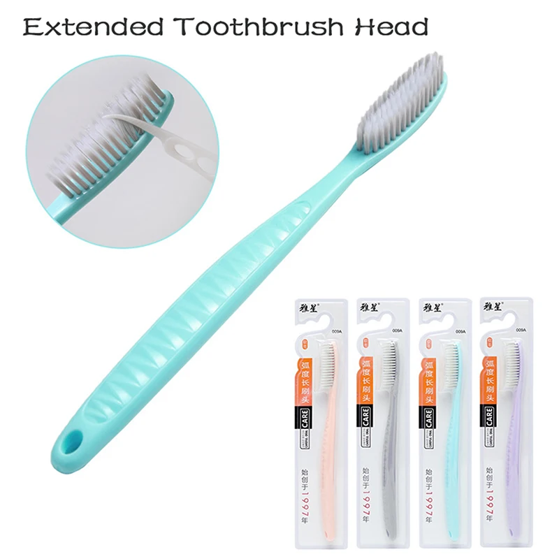 a bb Long Toothbrush Soft PC Super Fur Large Brush Head Adult Manual Firm